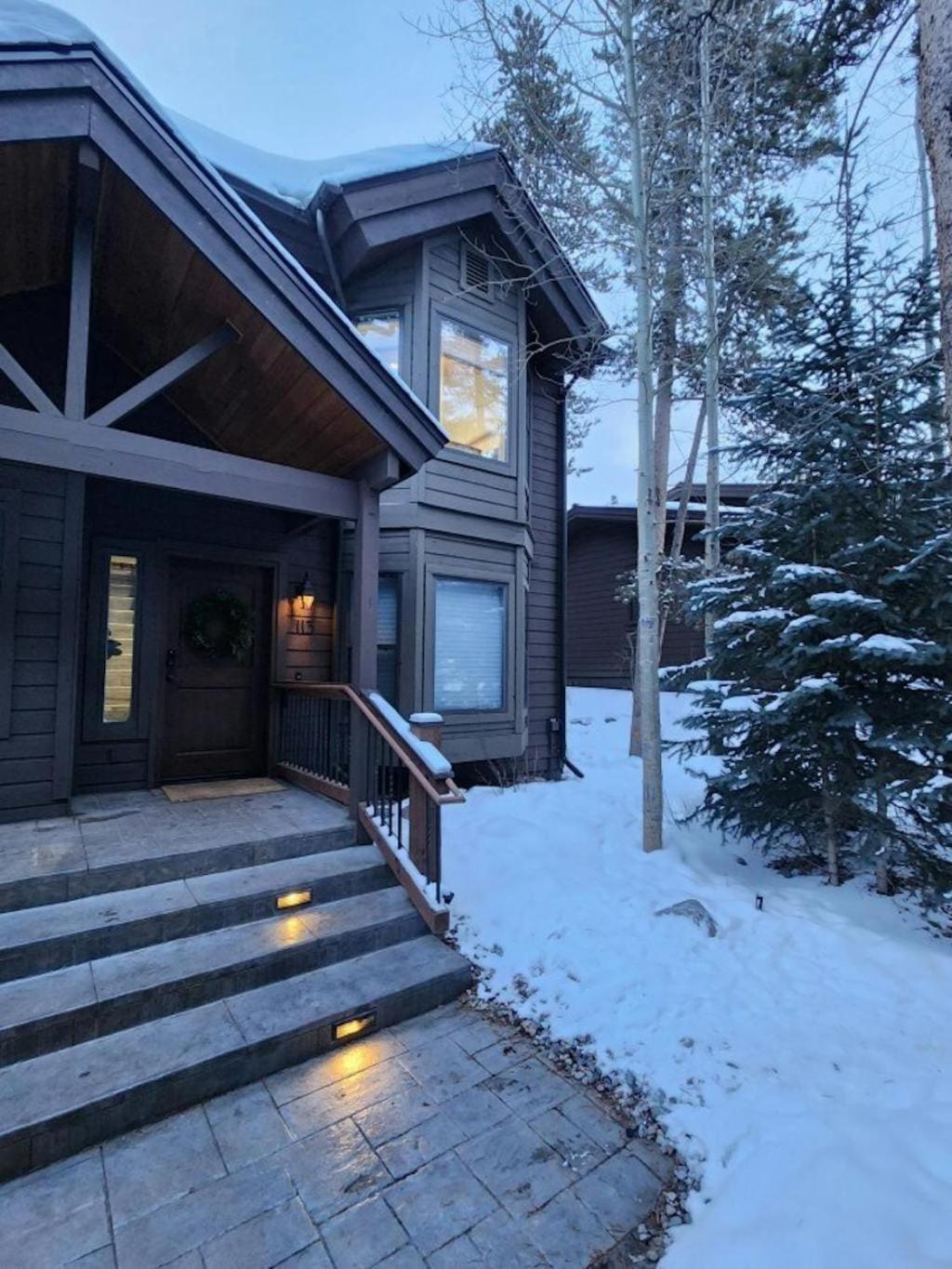 Luxury Modern Townhome Steps To Ski Lifts And Downtown With Nature At Your Patio Breckenridge Exterior foto